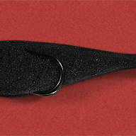 Рыбка Поролоновая Контакт 10см на двойнике черная. (20шт)  
