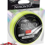 Плетеный шнур Mikado Nihonto Fine Braid 0,12 fluo (150 м)