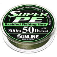 Шнур плетеный Sunline Super PE 300m - 0.33mm цв. Dark Green
