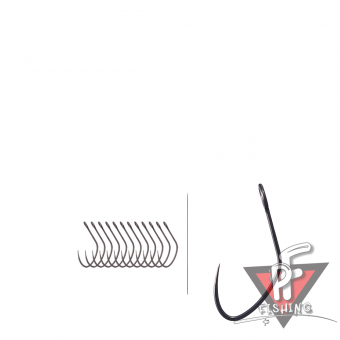 Крючки одинарные Vanfook FSP-21F, Fusso Black, #8