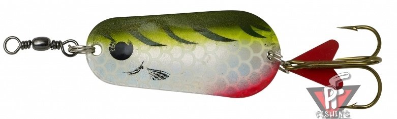 Блесна DAM Effzett Standart UV Active 45гр - Olive/Chart Tiger UV