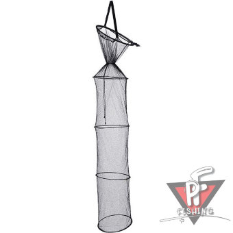 Садок рыболовный Mikado с металлическими обручами и раскладной под колышек 40/35 см x 200 см