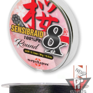 Шнур SAKURA SENSIBRAID 8 GREEN 150м - 0.10мм - 7кг - 15,4Lbs