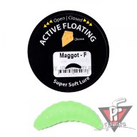Силиконовые приманки Trout Zone Maggot Floating, 1.6 inch, сыр, светонакопительный