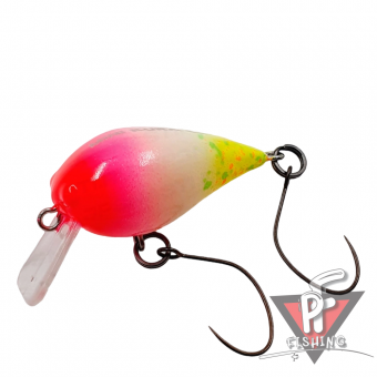 Воблер Office Eucalyptus Mini Cura SS, 1.8 г, #4 DonChakuDon (Uchoten Oricolor)