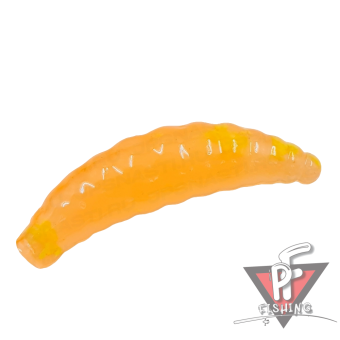 Силиконовые приманки Cool Place Maggot 1.6, оранжевый/желтая крошка, сыр